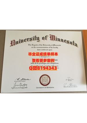 university Of Minnesota Twin Cities Diploma Sample