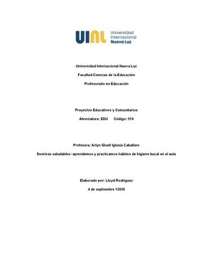 Parcial #1 Proyecto De Aula Lloyd Rodriguez