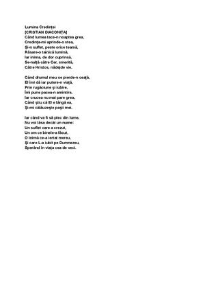 LUMINA CREDINȚEI