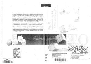 Ilide Info Ortiz De Zarate M El Analisis Y La Adaptacion De La Actividad Terapia Ocupaciona Pr Fa9bd2375678ae4202ca12514ddd4796