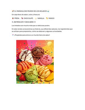 ???? El Maravilloso Mundo De Los Helados ???? Calameo