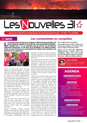 Nouvelles 31 547 31 Aout 2026