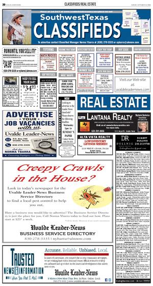 Classifieds Sunday, September 6, 2026