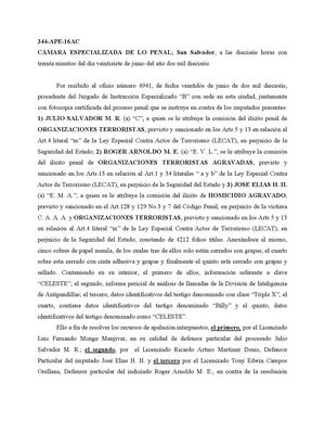 344 Ape 16ac Detención Provisional Contra Elías Hernández