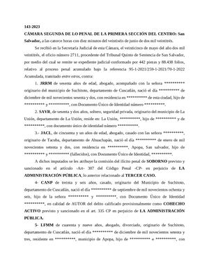 143 2023 Peculado Y Agrupaciones Ilícitas Contra Elías Hernández
