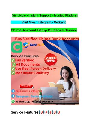 Best 21 Trusted & Tested Sites To Buy$,, Verified Chime Accounts