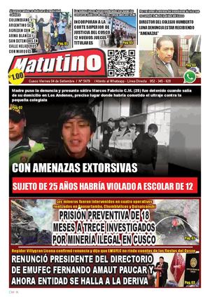 2026 09 04 Diario Matutino Cuz