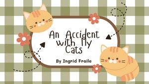Green Brown Cute Illustrative Cat