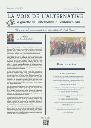 La Voix De L'alternative En Cours