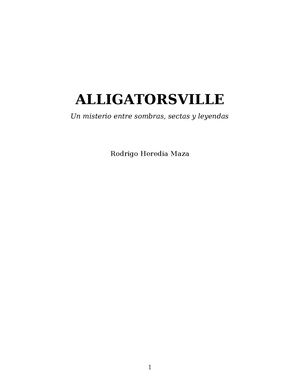 Alligatorsville x Rodrigo Heredia Maza