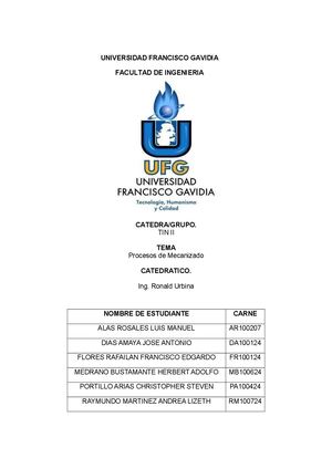 Procesos De Mecanizado