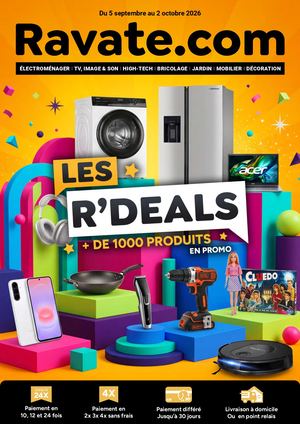 Catalogue : R'deals - septembre 2026 | Ravate.com