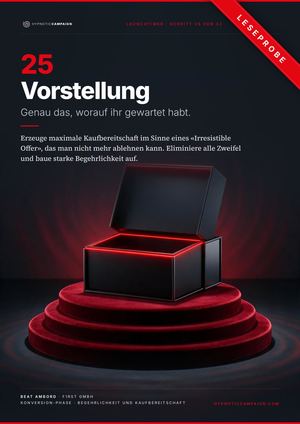 Hypnotic Campaign Launch Timer 25 Vorstellung Leseprobe