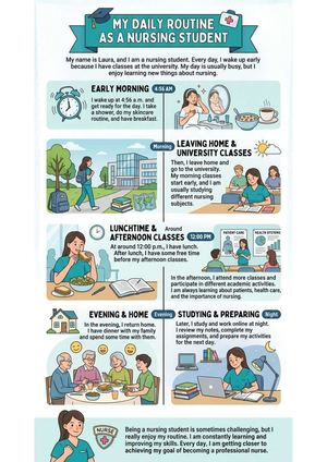 My daily routine as a nursing student