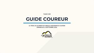 Guide Coureurs Trail Schnepf 2026