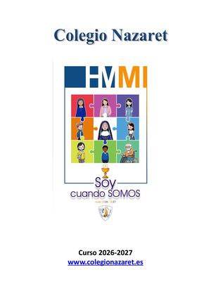 Extracto Proyecto Educativo COLEGIO NAZARET (2026 2027)