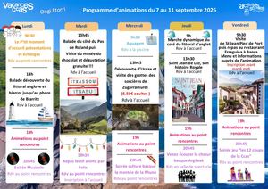 Prog Du 7 Au 11 Sept 2026