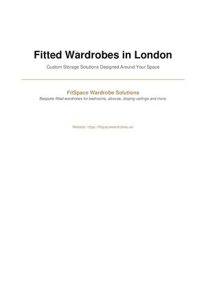 Fit Space Fitted Wardrobes London