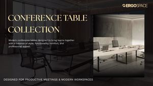 Title: Modern Conference Table Collection | Ergospace Office Furniture UAE