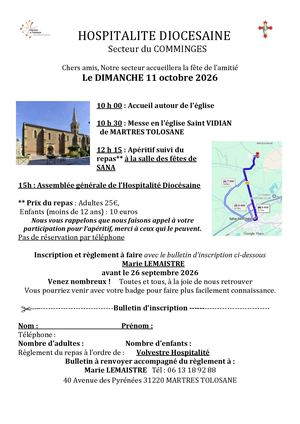 Invitation Hospitalite Diocesaine Fête 2026 Comminges (1)