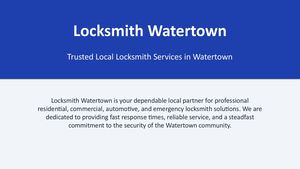 Reliable Locksmith Services For Homes, Businesses, And Vehicles In Watertown