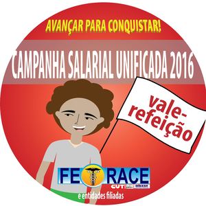 Adesivo Campanha Salarial Unificada Fetrace 2015 2016