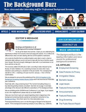 BACKGROUND BUZZ - May 2023