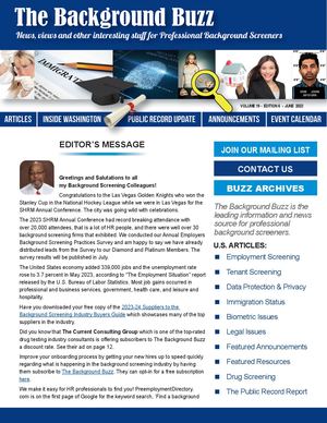BACKGROUND BUZZ - June 2023