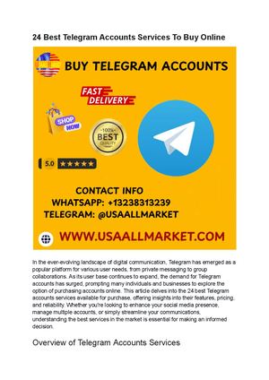 24 Best Telegram Accounts Services To Buy Online