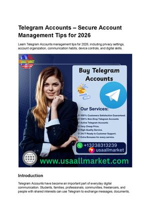 Where To Buy Telegram Accounts Safely A Complete Guide For Aged & New Accounts