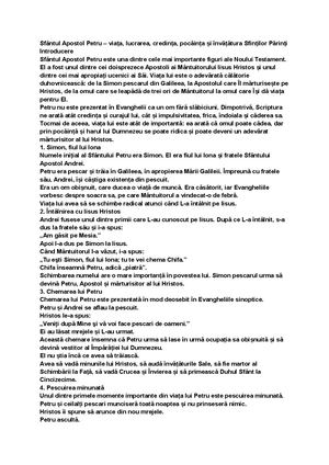 Sfântul Apostol Petru – viața, lucrarea, credința, pocăința și învățătura Sfinților Părinți