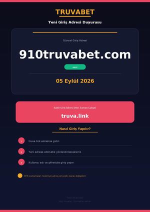 910truvabet.com Aktif Giriş Adresi - Truvabet (05.09.2026)
