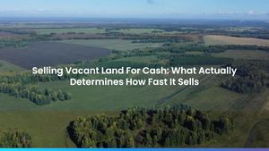 Selling Vacant Land For Cash: What Actually Determines How Fast It Sells