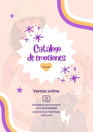 Documento A4 Catálogo De Productos Online Negocio Moderno Morado