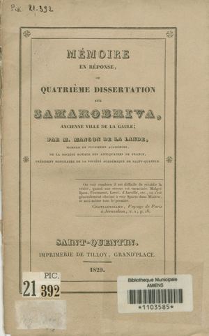 Mangon De La Lande 1829