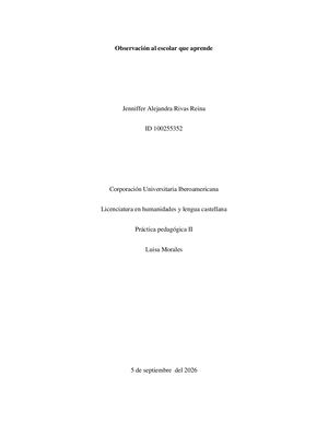 Práctica Pedagógica Mes de Agosto 2026
