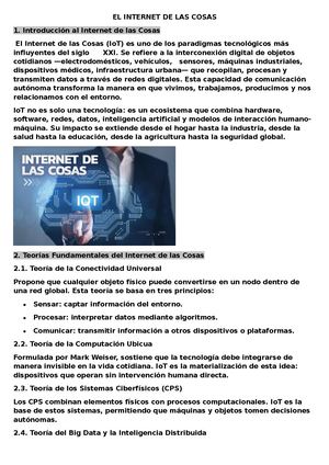 El Internet De Las Cosas