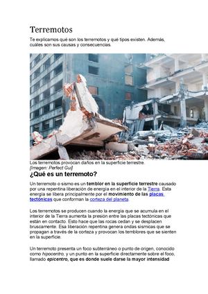Terremotos