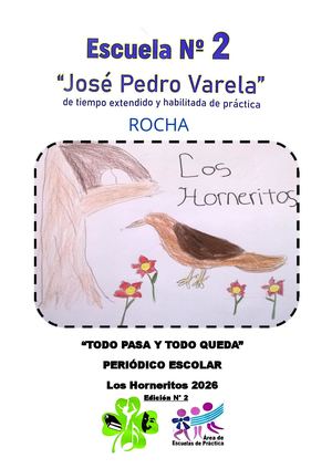 Periódico Escolar Los Horneritos 2026 Segunda Edición
