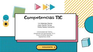 Competencias Tic y sus Niveles de Uso