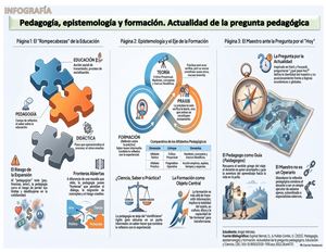 Infografía Pedagogía, Epistemología Y Formación Actualidad De La Pregunta Pedagógica