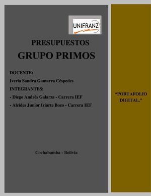 Portafolio Digital Presupuestos Hito 2
