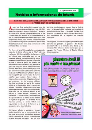 Albisteak Noticias Irailak 5 Septiembre