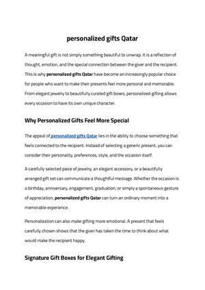 Personalized Gifts Qatar