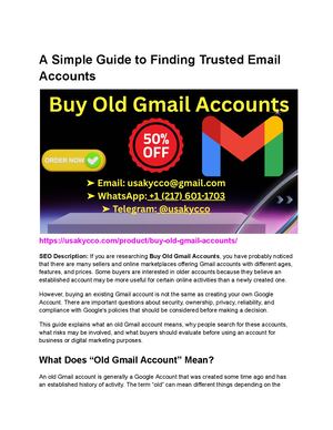A Simple Guide To Finding Trusted Email Accounts