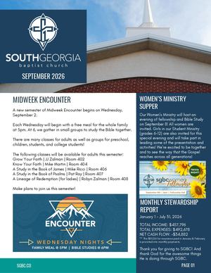 SGBC Newsletter | September 2026