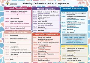 6 au 12 septembre