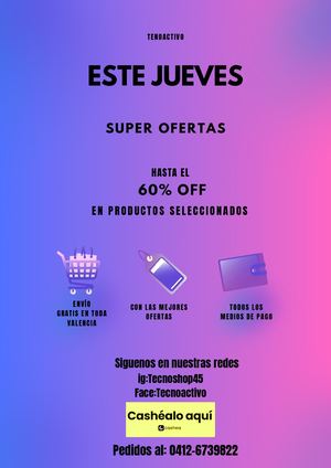 Flyer Descuentos Cyber Monday Tecnología Holográfico Azul Morado 20260906 093600 0000