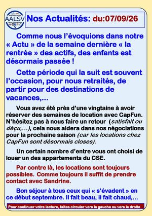 Acutalités Du 07 09 26