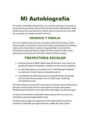 autobiografia